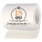 Rouleau papier wc humoristique 18 ans