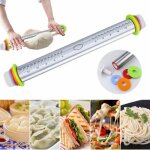 Rouleau à pâtisserie - rouleau à pâtisserie avec 4 disques de réglable de style français amovible rouleau ... Rouleau à pâtisserie - rouleau à pâtisserie avec 4 disques de réglable de style français amovible rouleau ...