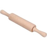 Rouleau à pâtisserie - enfants - bois de hêtre - stable - non traité - marron Rouleau à pâtisserie - enfants - bois de hêtre - stable - non traité - marron