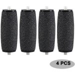 Rouleaux de pdicure pour les pieds - scholl - velvet smooth express callus - noir - 4 pices