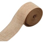 Rouleau ruban de toile de jute pour décoration de mariage fête artisanat bricolage 10m * 5cm Rouleau ruban de toile de jute pour décoration de mariage fête artisanat bricolage 10m * 5cm