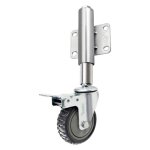Roulettes pivotantes charge lourde de 100 mm roulettes de portail � ressort hauteur ajustable 60 mm roulettes ...