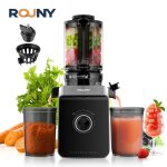 Rouny extracteur de jus � froid - goulotte xl 110mm - sans filtre (nettoyage facile) - moteur silencieux ...