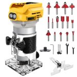 Routeur sans fil dewalt 20v 800w - d�fonceuse portable avec 15 fraises