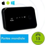 Routeur wifi portatif puissant pour rseau 4g - porte mondiale - boitier wifi - jusqu? 15 appareils ...