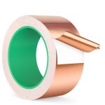 Ruban adh�sif - cuivre - 20m x 70mm - conducteur double face - blindage emi - anti - limaces