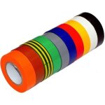 Ruban adhsif - pvc - isolant panach - 10 couleurs - 15 mm - 10 mtres