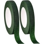 Ruban auto - adh�sif pour bouquet - fleuriste - vert fonc� - 2 pi�ces