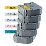 Ruban brother p - touch mk - 621 - noir / jaune - 9mm