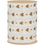 Ruban dcoratif - artemio - coeurs dors - 1 cm x 5 m - satin - mariage