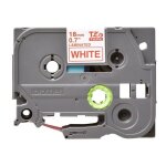 Ruban tiqueteuse brother p - touch tze - 242 - rouge sur blanc 18mm