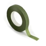 Ruban fleuriste cr�pon flora autocollant vert 27m