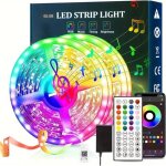 Ruban led 25m 30 led / m�tre 24v rvb bande led 150 led app et t�l�commande synchronisation de la musique ...