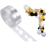 Ruban perfor 5m transparent pour dcoration ballon guirlande organique (x1) ref / bapb ruban daccroche ...