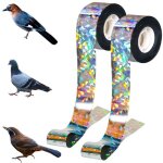 Ruban r�pulsif anti - oiseaux 2 rouleaux de 24cm * 80m ruban effaroucheur oiseaux bande holographique ...