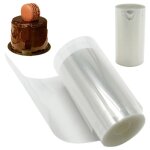 Ruban de rhodo�d g�teau 8cmx10m - transparent ac�tate - d�coration chocolat / mousse / dessert qiedoviey ...