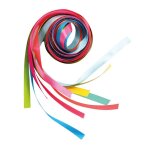 Ruban satin polyester 80 cm x 9 mm assortiment de 10 couleurs