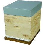 Ruche dadant 10c hausse & cadres toit en t�le pribois