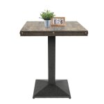 Ruii table haute de bar table carr� design 60x60x75 cm