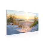 Runa art tableau decoration murale plage et mer 100l x 40l cm moderne toile non tiss�e sable salon bureau ...