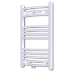 Ruralshop� s�che - serviettes chauffage central incurv� 500x764mm + connecteurs