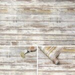 Rustique bois papier peint 44cmx3m gris auto adhesif vinyle d�coratif pour comptoir d& 39 armoire 44 ...