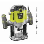 Ryobi - dfonceuse 1 600 w - 10 000 - 26 000 tr / min - pinces 8 / 6 mm - 5 fraises incluses - livre ...