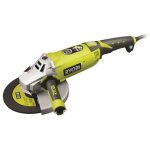 Ryobi - meuleuse d'angle 2 000 w 230 mm - poigne 180 - coffret antichocs + coffret, disque diamant ...