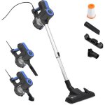 S12 aspirateur balai sans sac 2 en 1 l�ger et portable avec filtre hepa lavable brosse allemande wessel ...