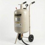 Sableuse a�rogommeuse - 40 litres - d�capage bois m�tal pierre - 4 buses - d�placement facile