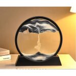Sablier 3d objet decoratif en verre avec cadre rond en mouvement - décoration d?intérieur cadeau danniversaire ... Sablier 3d objet decoratif en verre avec cadre rond en mouvement - décoration d?intérieur cadeau danniversaire ...