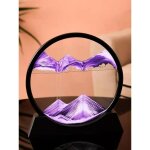 Sablier 3d objet decoratif en verre avec cadre rond en mouvement - décoration d?intérieur cadeau danniversaire ... Sablier 3d objet decoratif en verre avec cadre rond en mouvement - décoration d?intérieur cadeau danniversaire ...