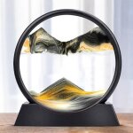 Sablier 3d en verre rond quicksand peinture pour decoration chambre et salon maison du bureau cadeaux ...