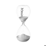 Sablier de cuisine 30 minutes - sable blanc