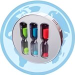 Sablier de douche (4 - 6 - 8 minutes)