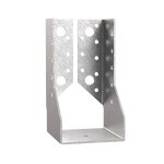 Sabot de charpente - simpson - 60 x 120 mm - acier galvanis� - �paisseur 2 mm - fixation s�curis�e