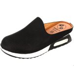 Sabot femme m�dical en style nubuck noir sn917 38