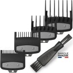 Sabots pour tondeuse - zokko - lot de 4 - 1. 5mm 3mm 4. 5mm 6mm - compatible wahl - noir - plastique ...