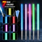 Sabre laser rgb duel lightsaber 7 couleurs 1 soundfonts de combat simul�s no�l halloween cadeaux pour ...