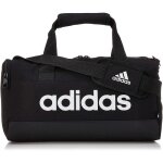 Sac de sport - adidas - linear duf xs unique - noir - 100% polyester recycl� - poche lat�rale en filet ...