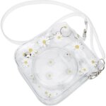 Sac pour appareil photo sac de petite camra transparent tui en pvc avec bandoulire pour fujifilm instax ...