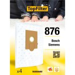 Sac aspirateur - bosch - arriva - lot de 4 sacs - filtration haute - compatible avec plusieurs mod�les ...