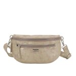 Sac banane en bandoulière similicuir suédine pour femme - doré Sac banane en bandoulière similicuir suédine pour femme - doré