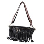 Sac banane femme - insfity - simili cuir - fermeture zippée - noir Sac banane femme - insfity - simili cuir - fermeture zippée - noir