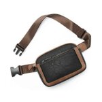 Sac banane femme / mixte insfity - pu cuir - noir / marron - 3 poches zippées Sac banane femme / mixte insfity - pu cuir - noir / marron - 3 poches zippées