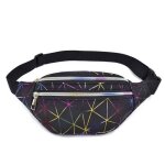 Sac banane femme en simili cuir insfity - noir - multicolore - bretelles ajustables - poche zippée Sac banane femme en simili cuir insfity - noir - multicolore - bretelles ajustables - poche zippée