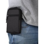 Sac banane pour homme �tui de ceinture noir pour smartphone avec clip ceinture passant de ceinture et ...