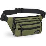 Sac banane sacoche de ceinture pour homme femme avec 6 poches et ceinture r�glable waist pack imperm�able ...
