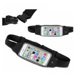 Sac banane de sport sacoche ceinture de marche noir pour samsung galaxy a40 sm - a405 5. 9 - marque yuan ...