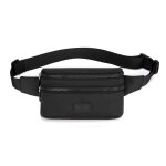 Sac banane tendance pour femme avec ceinture ajustable id�al pour le sport et la randonn�e (noir)